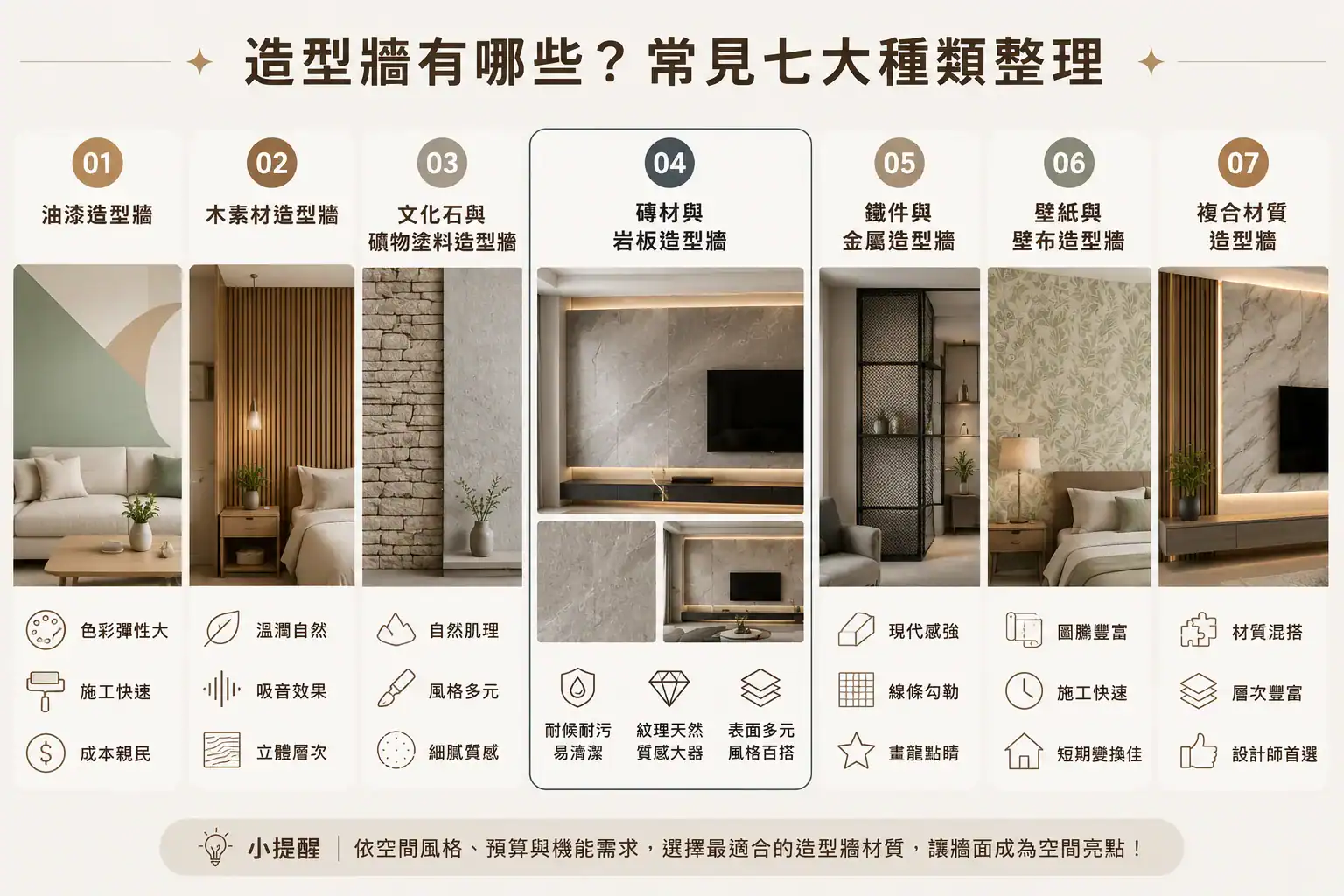 造型牆有哪些?常見七大種類整理